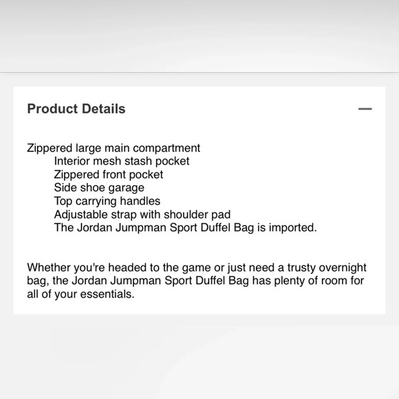 JORDAN Jumpman‎ Sport Duffle Bag in Gym Red - Picture 15 of 15